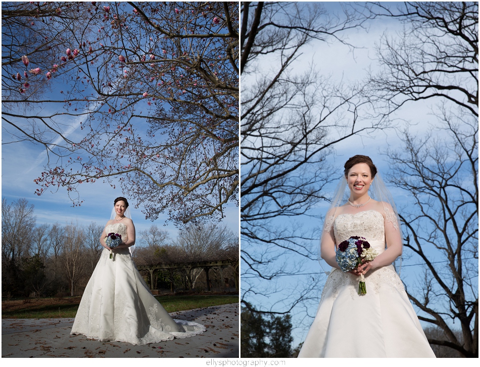 Bridal Portrait in Tanglewood Park in Clemons NC