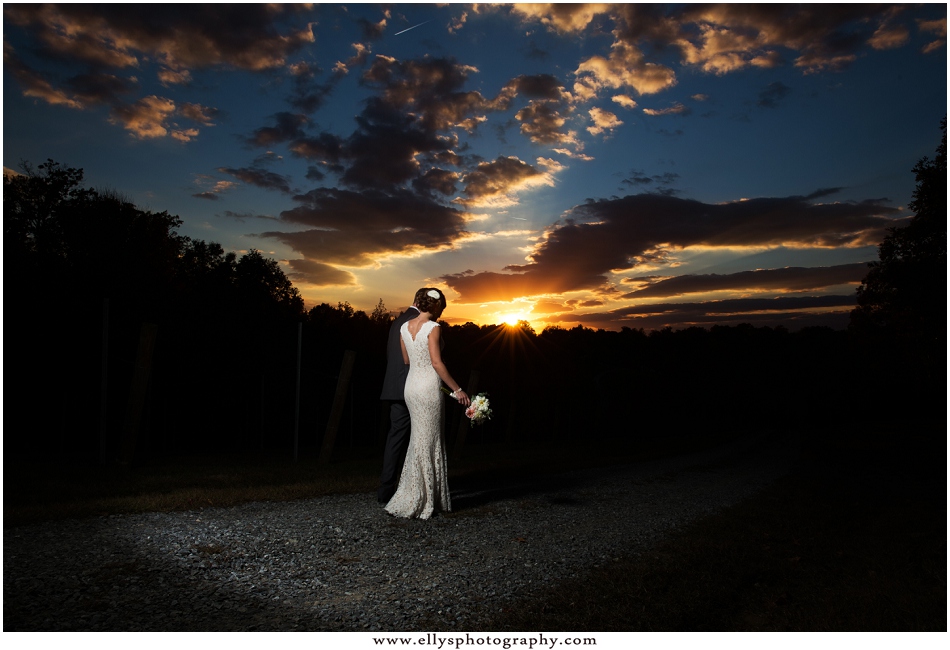 Beautiful fall wedding at Medaloni Cellards in Lewisville, North Carolina