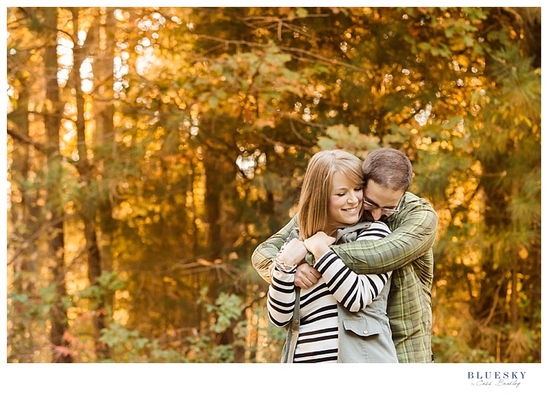 fall charlotte engagement pictures