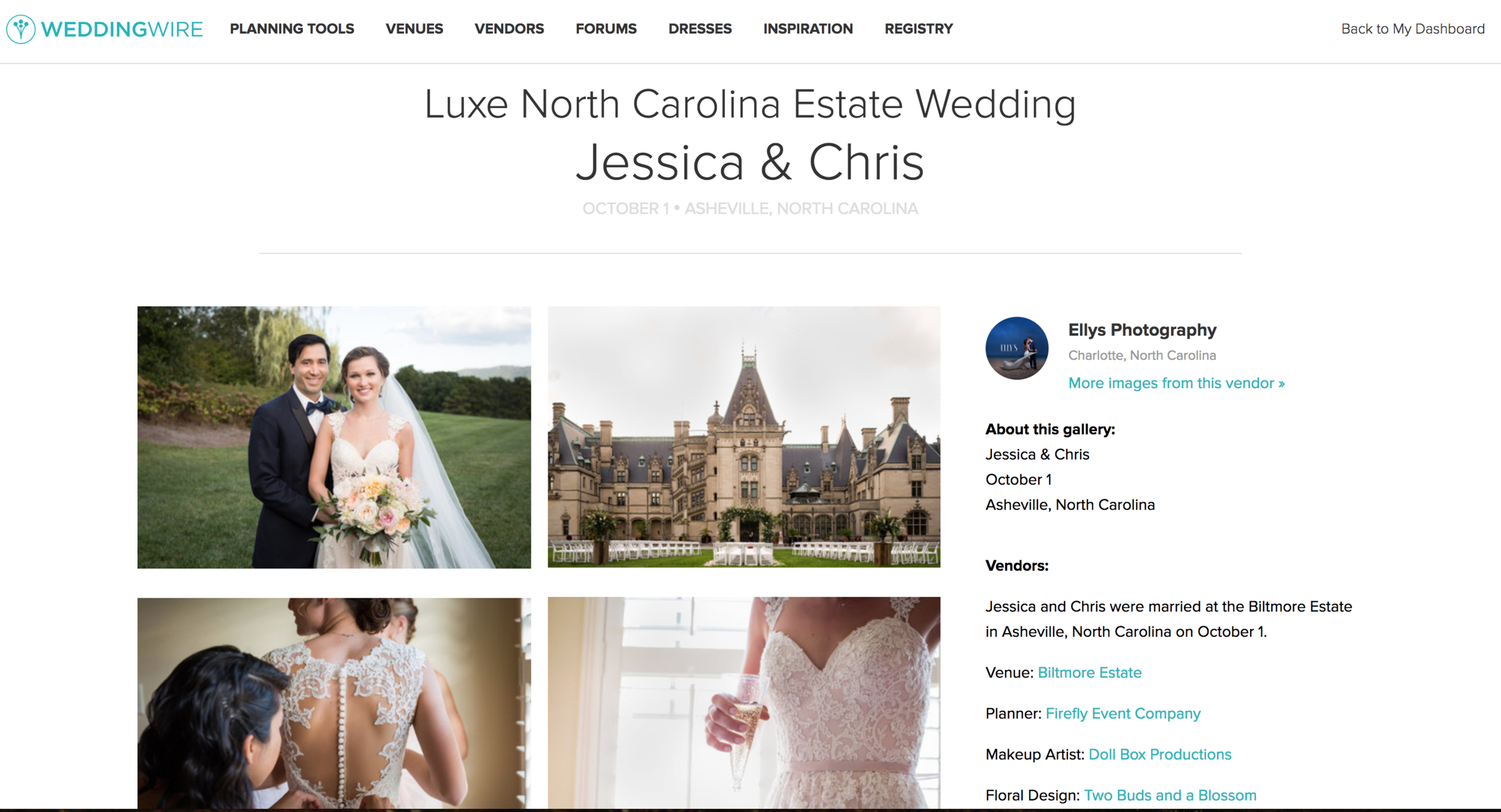 Click here to view their feature on WeddingWire!