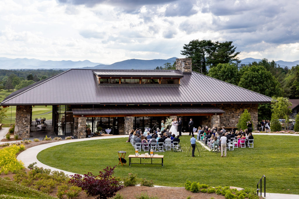 Wedding at Seely Pavilion Lawn in The Grove Park Inn in Asheville, NC