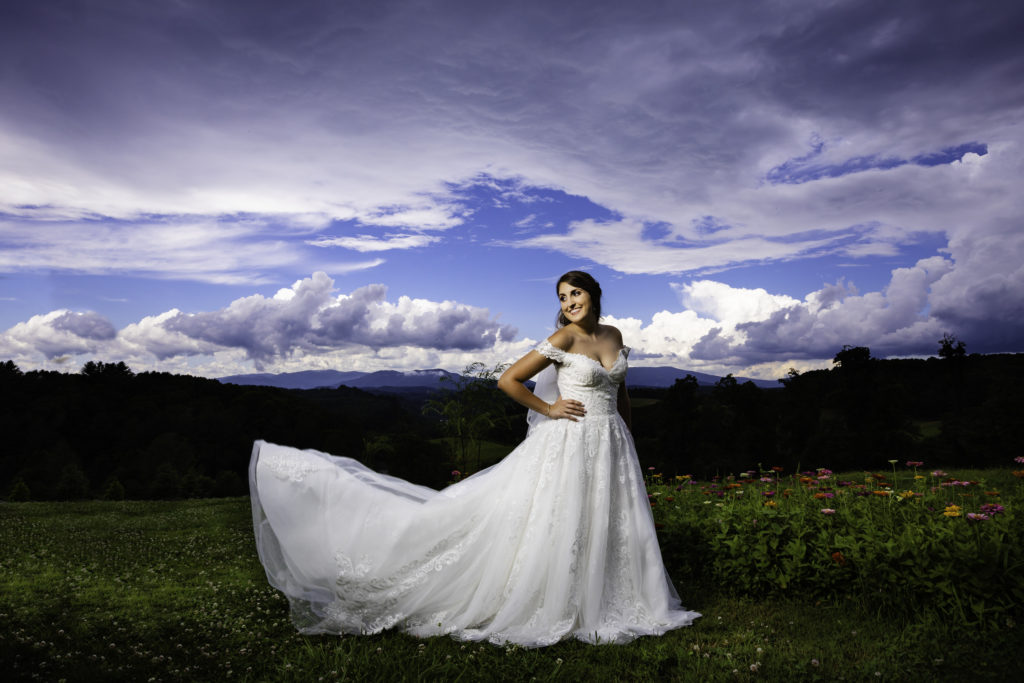 View from Winter Wood Farm in Sparta NC - Captured by Weddings by Bluesky