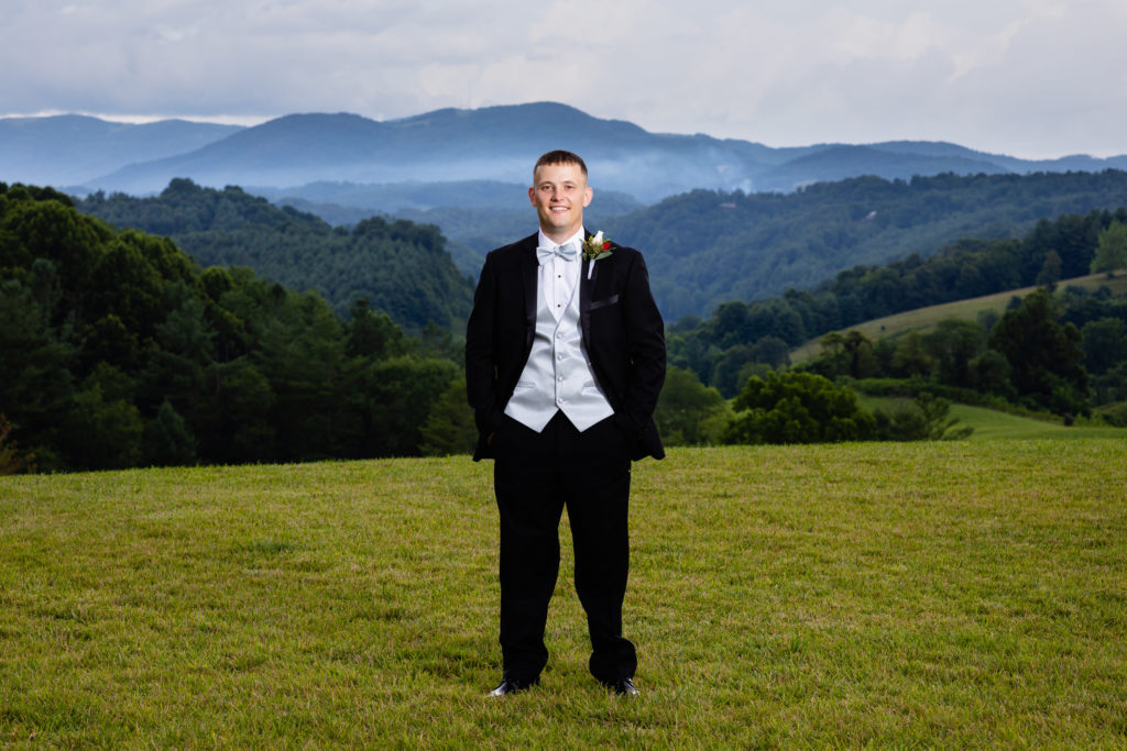 View from Winter Wood Farm in Sparta NC - Captured by Weddings by Bluesky